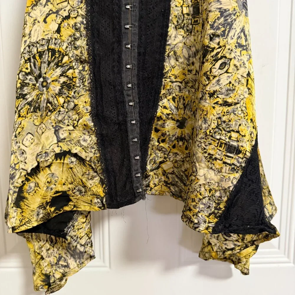 Allen‎ B. by Allen B. Shwartz Blouse SZ Small Whimsigoth Fairy Asymmetrical - Picture 11 of 12